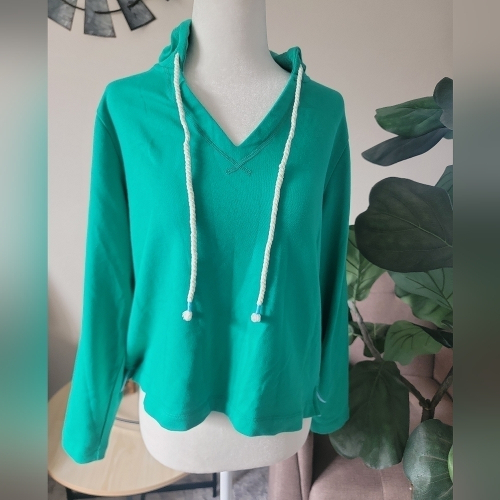 J.crew Women's Cotton Green Hoddie Casual Streewear Size small.. - Picture 4 of 14